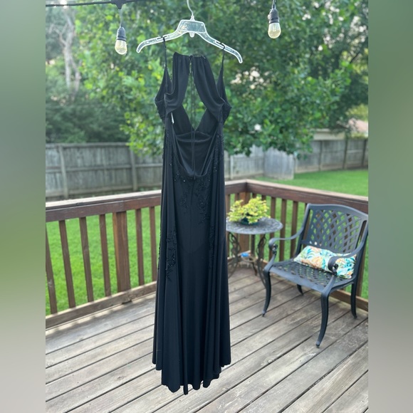 Stunning Black Beaded evening cocktail dress - Picture 4 of 4